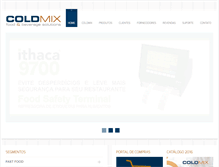 Tablet Screenshot of coldmix.com.br